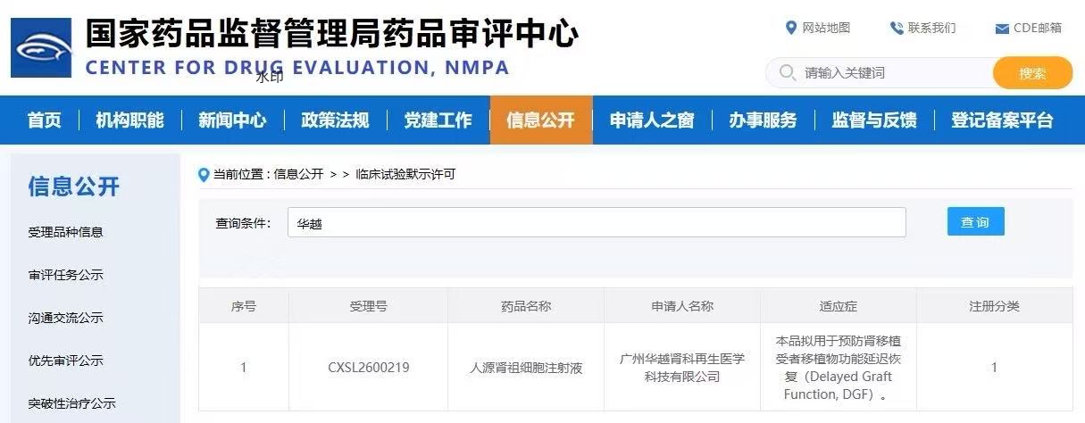 里程碑！华源再生医学全球首款iPSC衍生肾脏细胞治疗产品获批临床